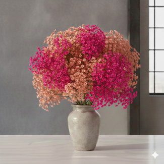Florimo Fresh Flowers Vers regenboog Malibu mix Gipskruid | Rainbow roze en salmon Gypsophila paniculata Xlence | 40 gram | 25 takken per bos