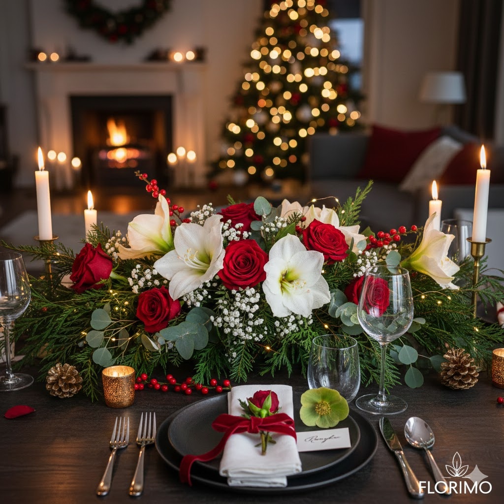 De kersttafel: Styling tips met verse bloemen van Florimo
