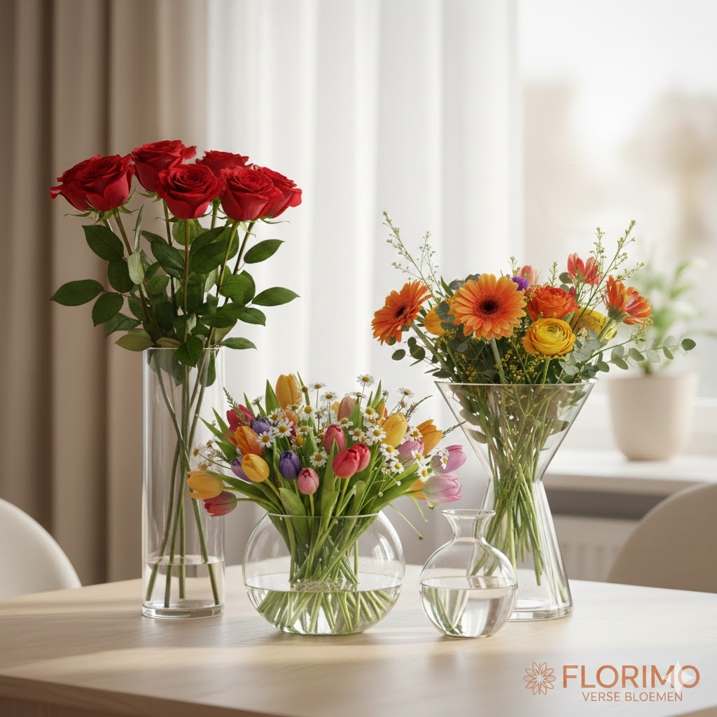 Hoe kies je de juiste vaas voor elk type boeket? De ultieme gids van Florimo