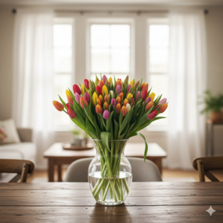 Florimo Fresh Flowers Verse Enkele Tulpen Mix | Tulipa | Lengte ± 40 centimeter | Per 10 bloemen