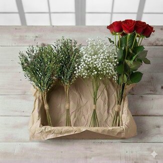 Florimo Fresh Flowers Fresh pack "I Love You" | Length ± 70 centimeters | DIY bouquet