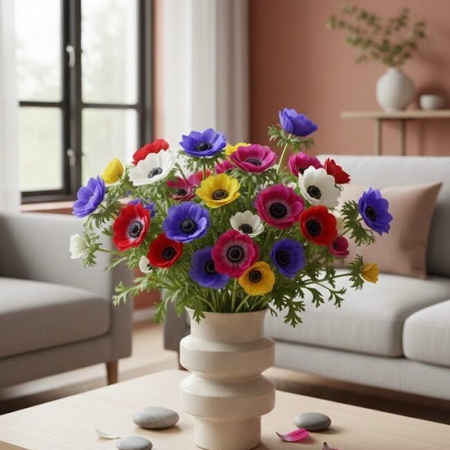 Fresh Anemone Mix | Length ± 40 centimeters | 50 stems | Available per 50 stems