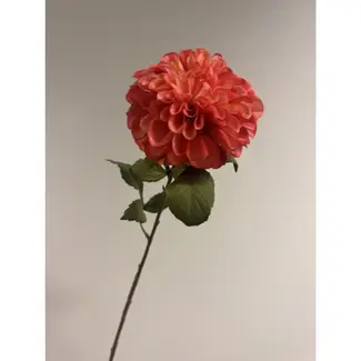 Florimo Fresh Flowers Silk Dahlia | 90 cm | Pink-Orange | Per piece