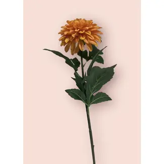 Florimo Fresh Flowers Zijden Dahlia | 70 cm | Oranje | Per stuk