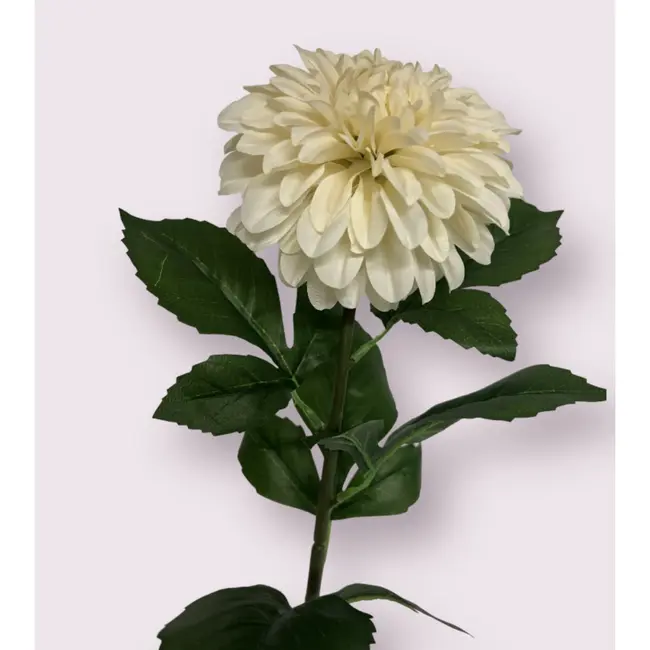 Luxury Silk Dahlia White | Realistic Artificial Flower | 70 cm tall | Available per piece