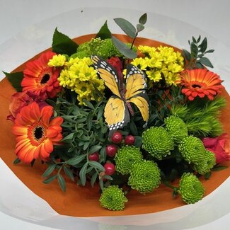 Florimo Fresh Flowers Frisches Bouquet | Amber Skies | 40 Zentimeter | 18 Stiele