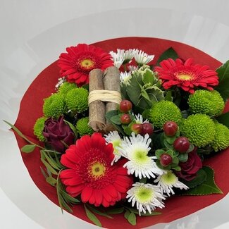 Florimo Fresh Flowers Frisches Bouquet | Ruby Romance | 40 Zentimeter | 18 Stiele