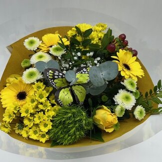Florimo Fresh Flowers Vers Boeket | Yellow Burst | 40 centimeter | 18 stelen