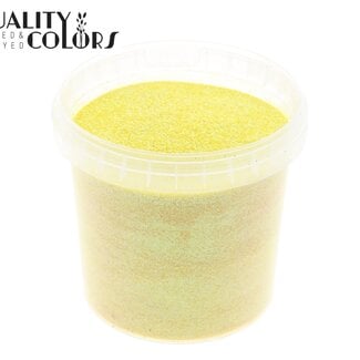 Glitter in Herbruikbaar Emmertje “Irridescent Yellow” | Kleur: Geel | Inhoud 400 gram | Per emmertje