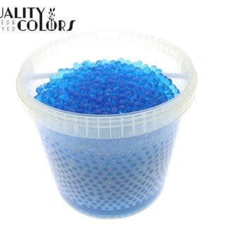 Hydrogelparels in Herbruikbare Emmer | Kleur: Blauw | Diameter 2.5 - 3 millimeter | Inhoud 10 liter | Per emmer