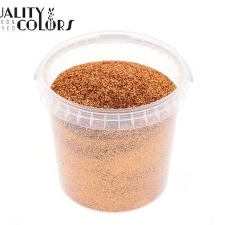 Glitter in Herbruikbaar Emmertje | Kleur: Koperkleurig | Inhoud 400 gram | Per emmertje