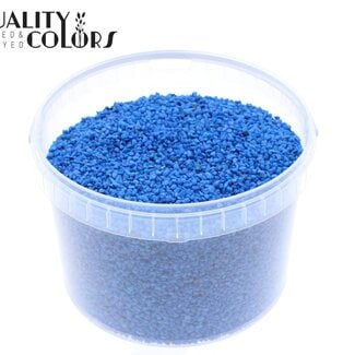 Fijne Steentjes in Herbruikbare Emmer | Kleur: Blauw | Diameter 4 - 6 millimeter | Inhoud 3 liter | Per emmer