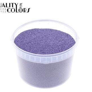 Decoratief Zand in Herbruikbare Emmer | Kleur: Paars | Diameter 0.1 - 0.5 millimeter | Inhoud 3 liter | Per emmer