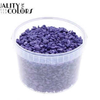 Steentjes in Herbruikbare Emmer | Kleur: Paars | Diameter 9 - 13 millimeter | Inhoud 3 liter | Per emmer