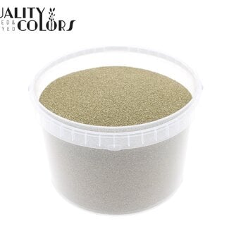 Decoratief Zand in Herbruikbare Emmer | Kleur: Goudkleurig | Diameter 0.1 - 0.5 millimeter | Inhoud 3 liter | Per emmer