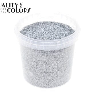 Glitter in Herbruikbaar Emmertje “Laser Silver” | Kleur: Zilverkleurig | Inhoud 400 gram | Per emmertje