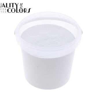 Glitter in Herbruikbaar Emmertje | Kleur: Wit | Inhoud 400 gram | Per emmertje