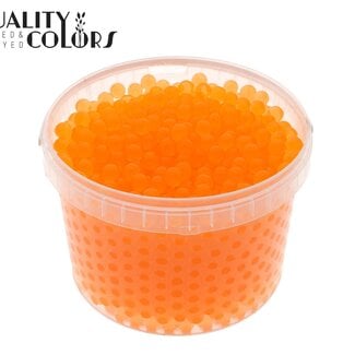 Hydrogelparels in Herbruikbare Emmer | Kleur: Oranje | Diameter 2.5 - 3 millimeter | Inhoud 3 liter | Per emmer