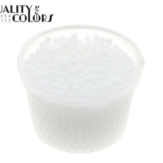 Hydrogelparels in Herbruikbare Emmer | Kleur: Wit | Diameter 2.5 - 3 millimeter | Inhoud 3 liter | Per emmer