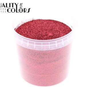 QC Glitter in Reusable Bucket “Laser Red” | Colour: Red | Content 400 grams | Per bucket