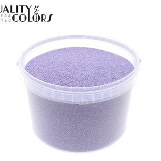 Decoratief Zand in Herbruikbare Emmer | Kleur: Lilakleurig | Diameter 0.1 - 0.5 millimeter | Inhoud 3 liter | Per emmer