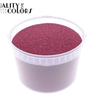 Decoratief Zand in Herbruikbare Emmer | Kleur: Kerskleurig | Diameter 0.1 - 0.5 millimeter | Inhoud 3 liter | Per emmer