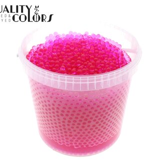 Hydrogelparels in Herbruikbare Emmer | Kleur: Roze | Diameter 2.5 - 3 millimeter | Inhoud 10 liter | Per emmer