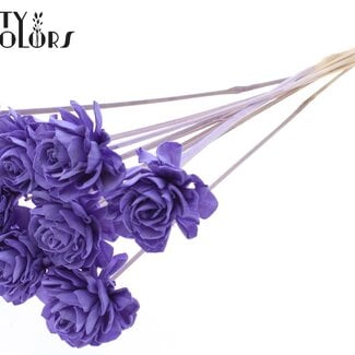 Shola Dahlia op stok | Kleur: Milkapaars | Shola Dhalya | Diameter 6 centimeter | Lengte ± 50 centimeter | 10 bijstekers per bos | Per bos
