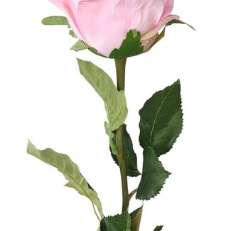 Arti Flora Rose Artificial flower | Colour: Pink | Roses artificial flowers | Length ± 70 centimetre | Per artificial flower