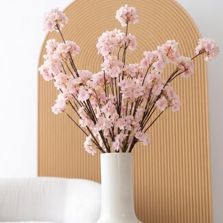 Arti Flora Kersenbloesem Kunstbloem | Kleur: Roze | Prunus kunstbloemen | Lengte ± 135 centimeter | Per kunstbloem