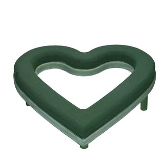 4A Oasis Hart Ecobase Open | Kleur: Groen | Lengte 38 centimeter | Breedte 40 centimeter | Hoogte 4.5 centimeter | Per 2 harten