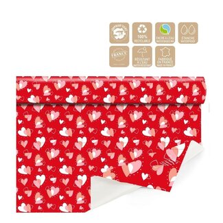 4A Foil on Roll “Flamme” | Colour: Red | Width 80 centimeter | Length 40 metre | Per roll
