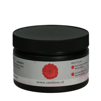 4A Blumen Aufziehfarbe | Farbe: Rot | Gewicht 100 gram | Pro Töpfchen