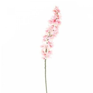 4A Ridderspoor Kunstbloem | Kleur: Lichtroze | Delphinium Kunstbloemen | Lengte ± 120 centimeter | Per 12 kunstbloemen