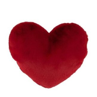 4A Decorative Cushion Heart-shaped | Colour: Red | Length 40 centimetre | Width 28 centimetre | Thickness 8 centimetre | Per cushion