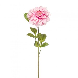 4A Dahlia Kunstbloem | Kleur: Lichtroze | Lengte ± 72 centimeter | Per 4 kunstbloemen
