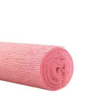 4A Crepe paper on roll | Colour: Light pink | Width 50 centimeter | Length 2.5 meter | Per 5 rolls