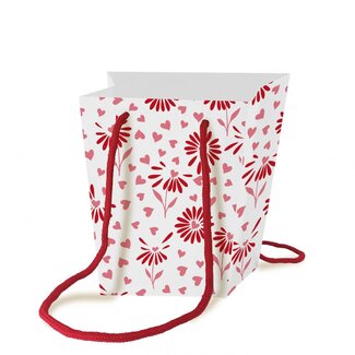 4A Bag “Valentine” | Colour: Natural White | Length 15 centimetre | Width 11 centimetre | Height 17 centimetre | Per 10 bags