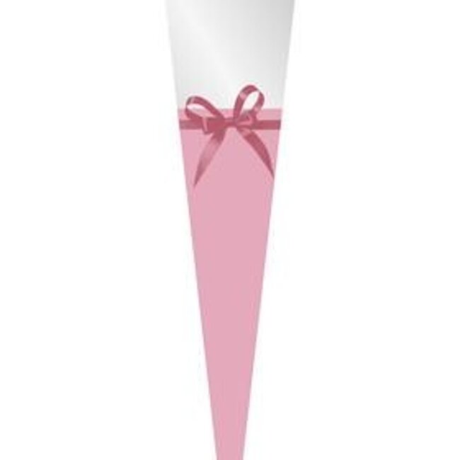 Hoes voor enkele Roos “Cheris” | Kleur: Roze | Lengte 54 centimeter | Breedte 12 centimeter | Opening 3 centimeter | Per 50 hoezen
