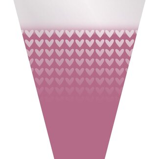 4A Flower sleeve “Desire” PCR | Colour: Pink | Length 50 centimeter | Width 35 centimeter | Opening 10 centimeter | Per 50 sleeves