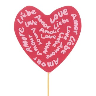 4A Cocktail pick “Love Language” | Colour: Red | Length cocktail pick ± 50 centimetre | Diameter 8 centimetre | Per 25 cocktail picks
