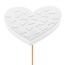 Heart Pick “Pixie” | Colour: Natural White | Length Pick ± 50 centimetre | Diameter Heart 7 centimetre | Per 25 Picks