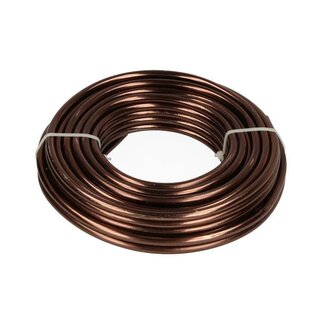 4A Aluminium Draad | Kleur: Bruin | Diameter 5 millimeter | Lengte 9.5 meter | Gewicht 500 gram | Per rol