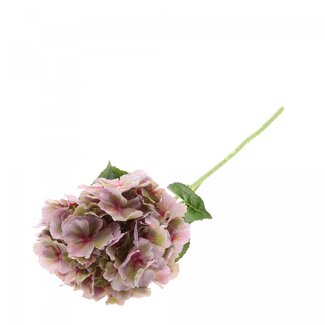 4A Hortensia Kunstbloem | Kleur: Paars | Hydrangea Kunstbloemen | Lengte ± 80 centimeter | Per 4 kunstbloemen