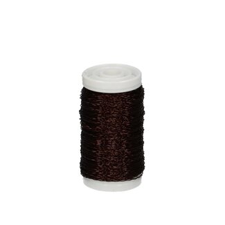 4A Bouillondraad | Colour: Dark brown | Diameter 0.3 millimeter | Weight 100 gram | Per roll