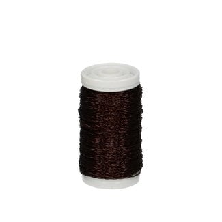 4A Bouillondraht | Farbe: Dunkelbraun | Durchmesser 0.3 Millimeter | Gewicht 100 Gramm | Pro Rolle
