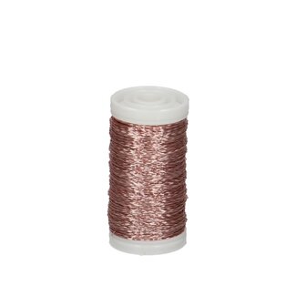 4A Bouillondraad | Kleur: Roze | Diameter 0.3 millimeter | Gewicht 100 gram | Per rol