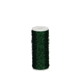 4A Bouillondraht | Farbe: Dunkelgrün | Durchmesser 0.3 millimeter | Gewicht 100 gram | Pro Rolle
