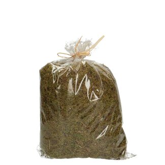 4A Dried Flat Moss | Colour: Green | Dried decoration | Weight 80 gram | Per sachet
