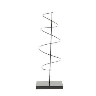 4A Decoratie Spiraal | Kleur: Zwart | Diameter 9 centimeter | Lengte 38 centimeter | Per spiraal